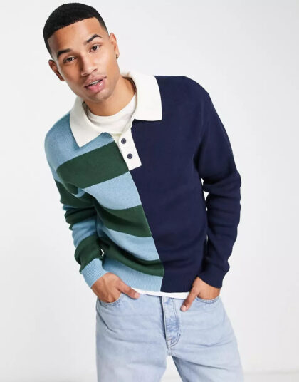 STRIPE RUGBY POLO