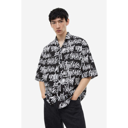 OVERSIZED PATTERN RESORT SHIRT