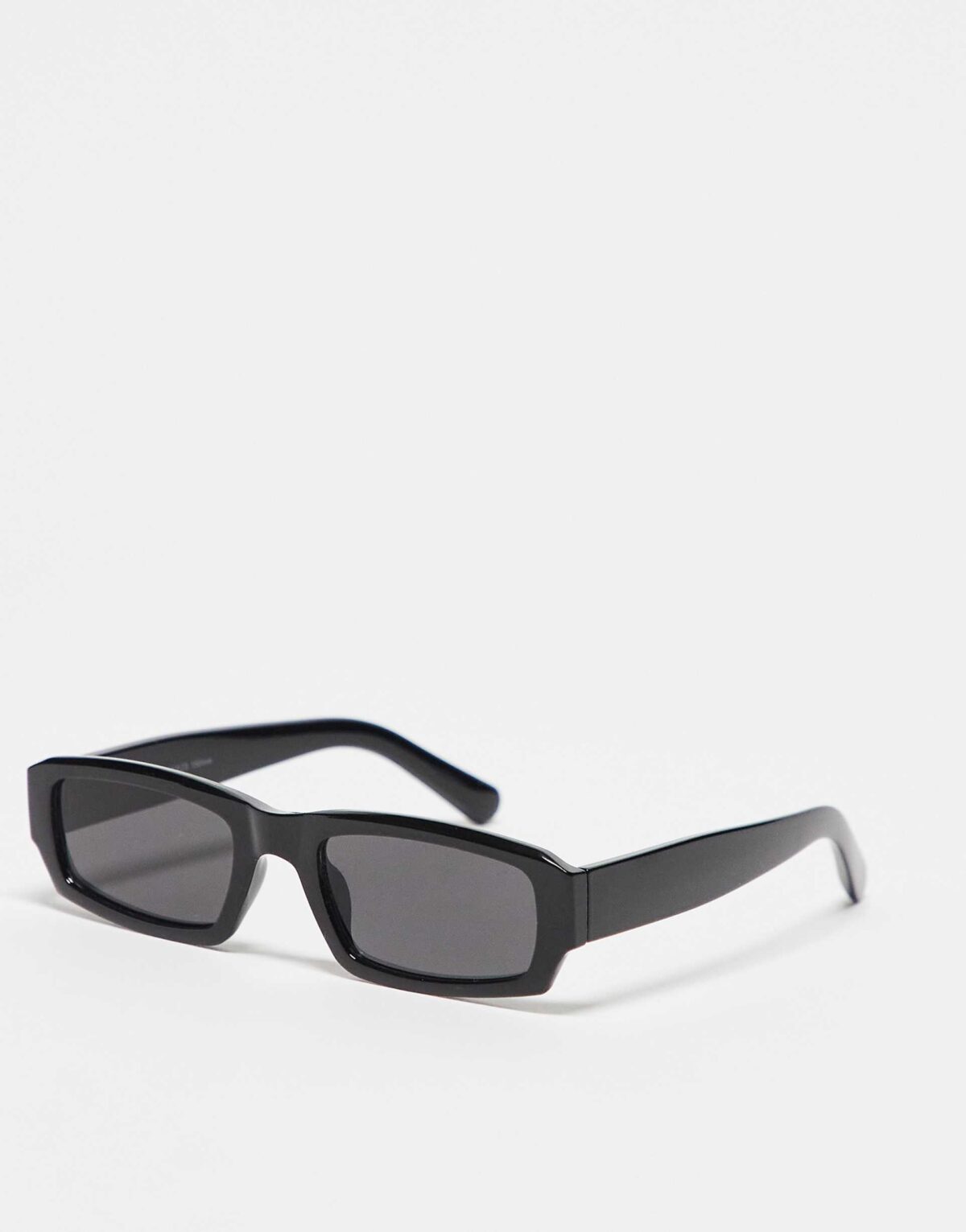 BLACK BOLD RECTANGULAR SUNGLASSES