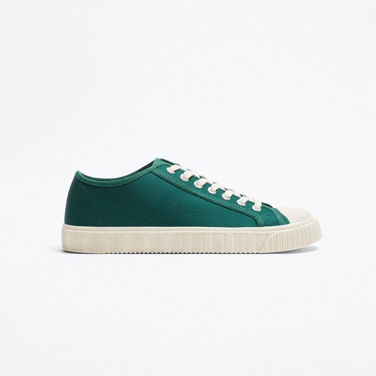 CONTRAST STITCH LACE UP SNEAKERS - Image 3