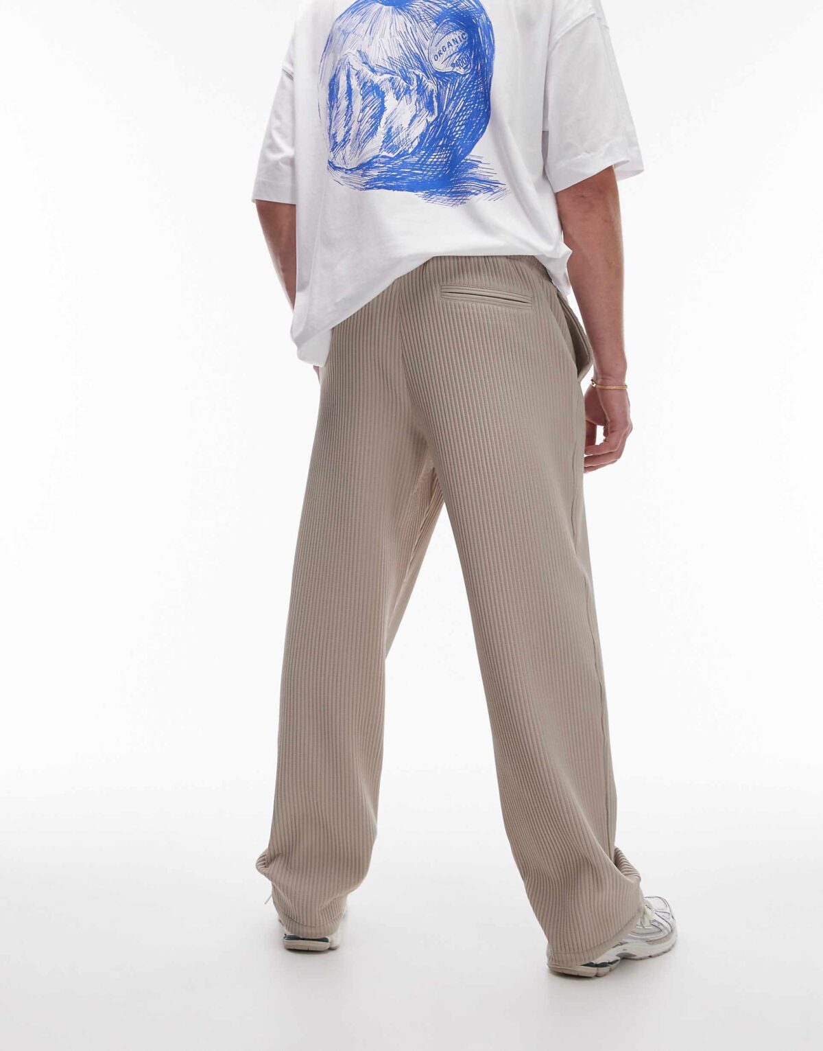 TOPMAN WIDE LEG PLEATED TROUSER - Image 3