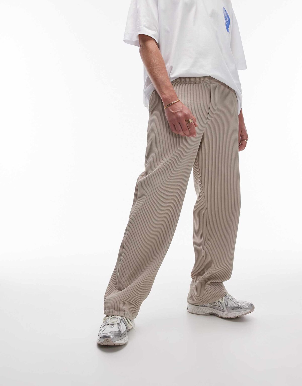 TOPMAN WIDE LEG PLEATED TROUSER - Image 2