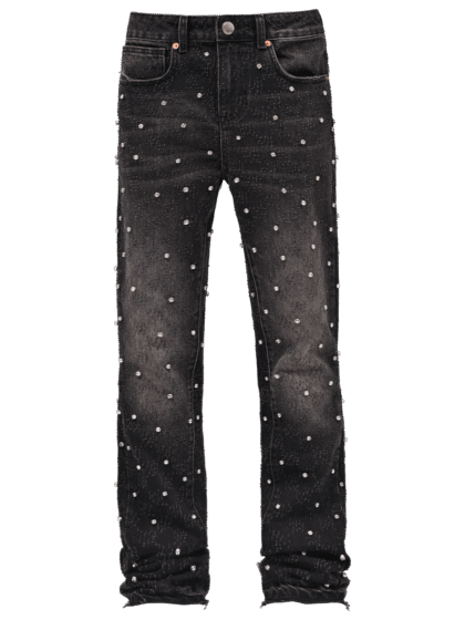 REPUTATION STUDIOS RHINE STONE FLARE JEANS