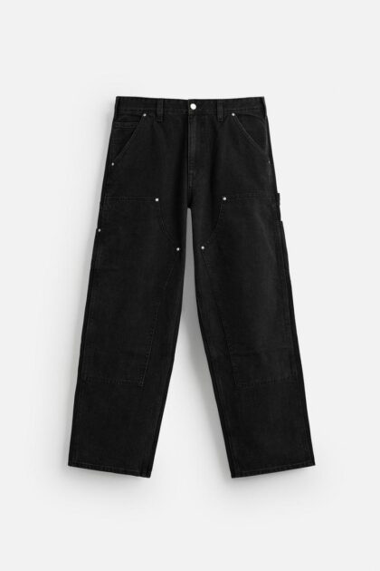 ZARA BAGGY FIT CARPENTER JEANS BLACK
