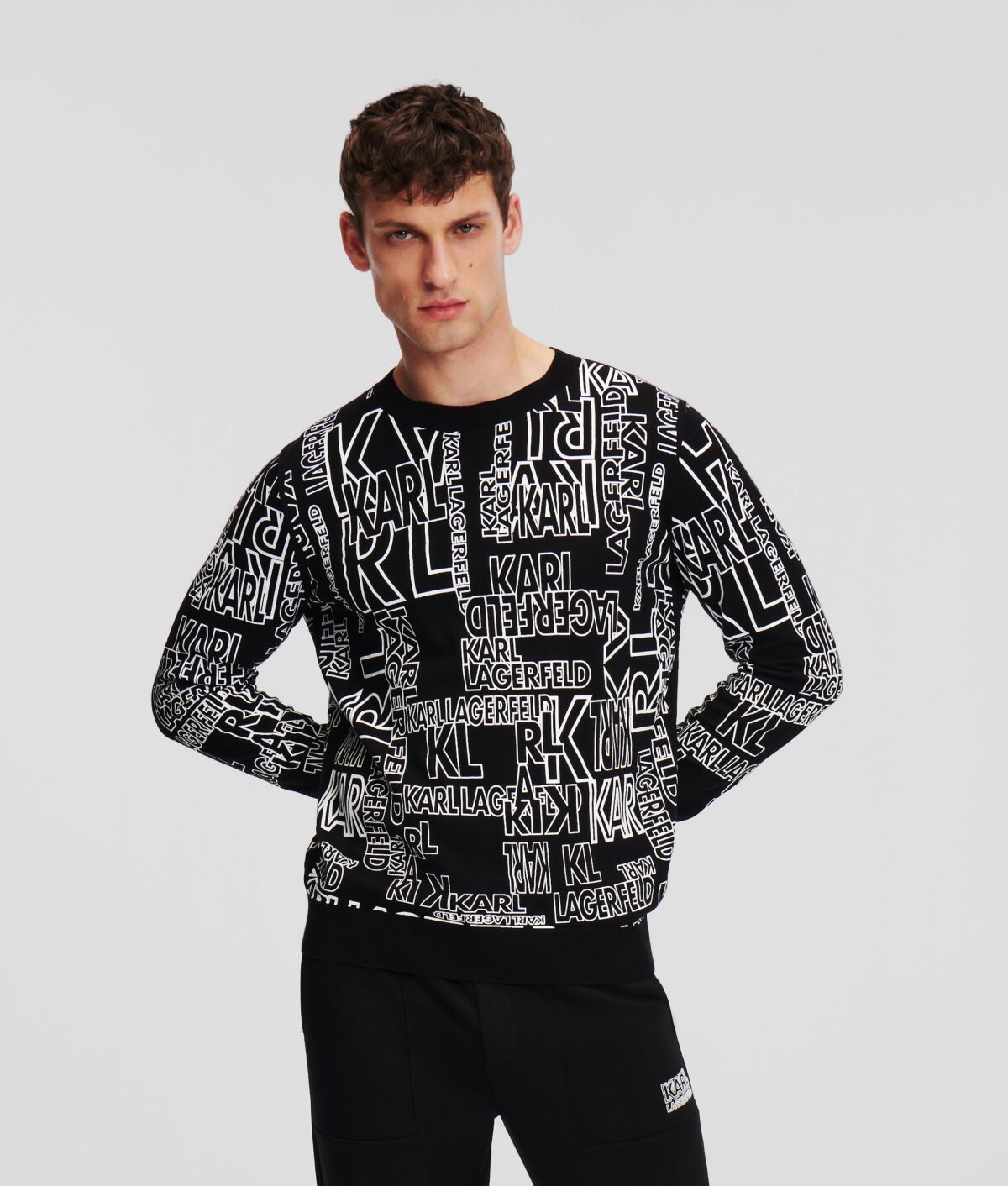 KARL LAGERFELD MONOGRAM SWEATSHIRT