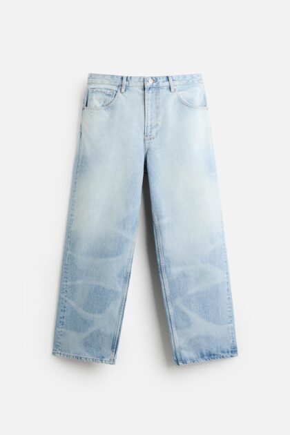 ZARA BLUE WASH BAGGY JEANS