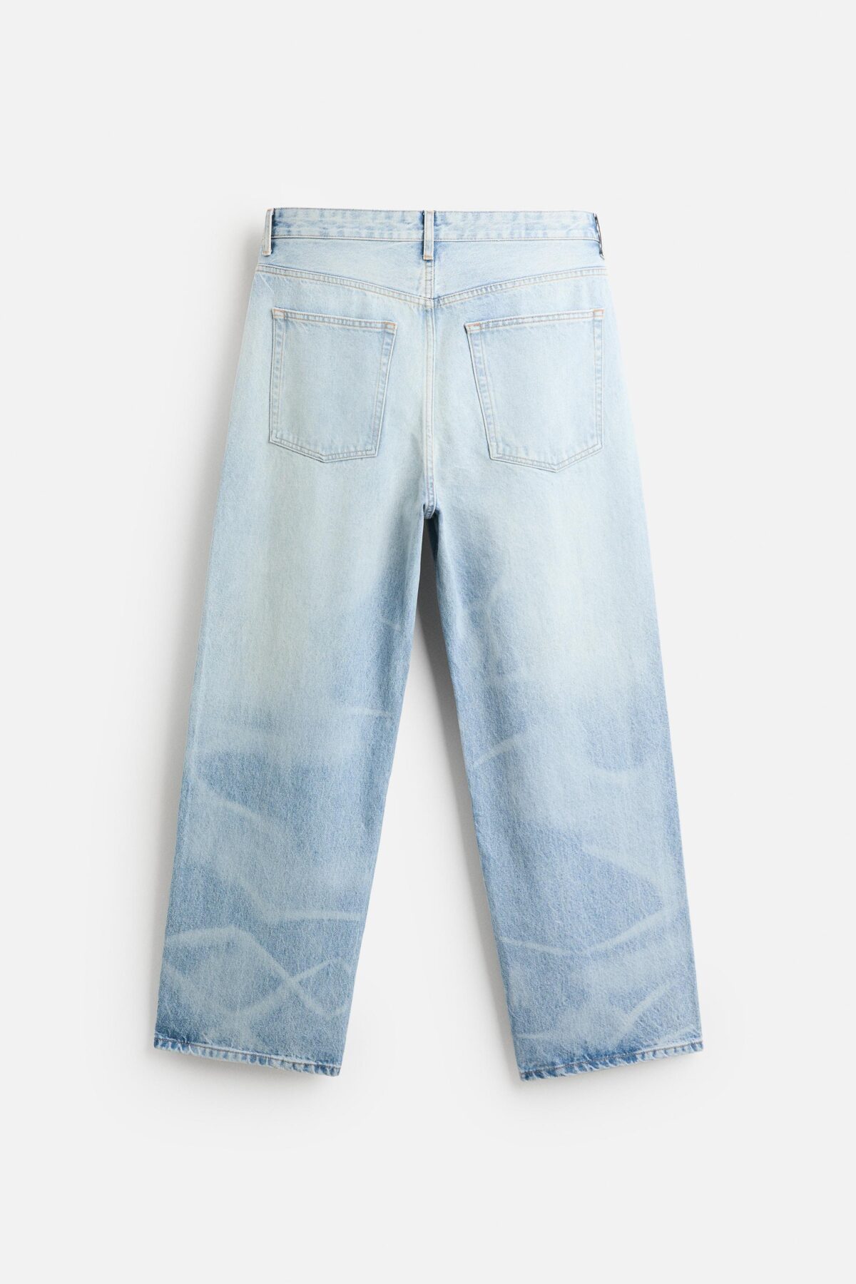 ZARA BLUE WASH BAGGY JEANS - Image 3