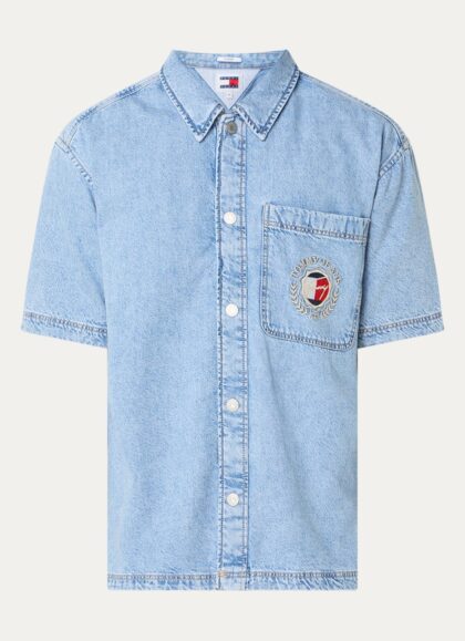 TOMMY JEANS EMBROIDERED DENIM SHIRT