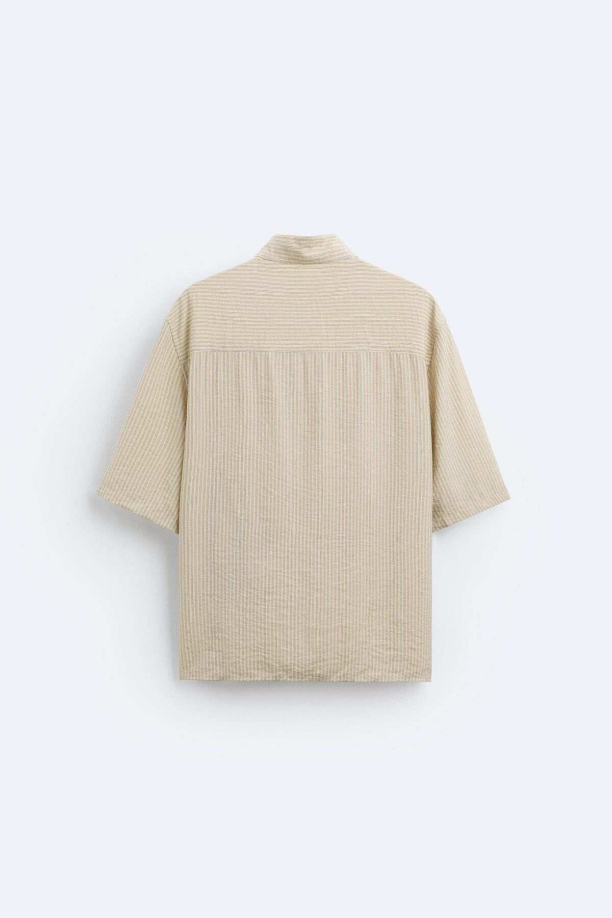 ZARA CONTRAST PRINT CROP SHIRT - Image 2