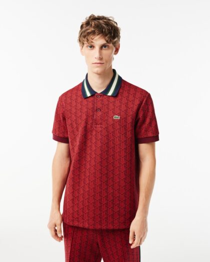 LACOSTE MONOGRAM ALL OVER POLO SHIRT