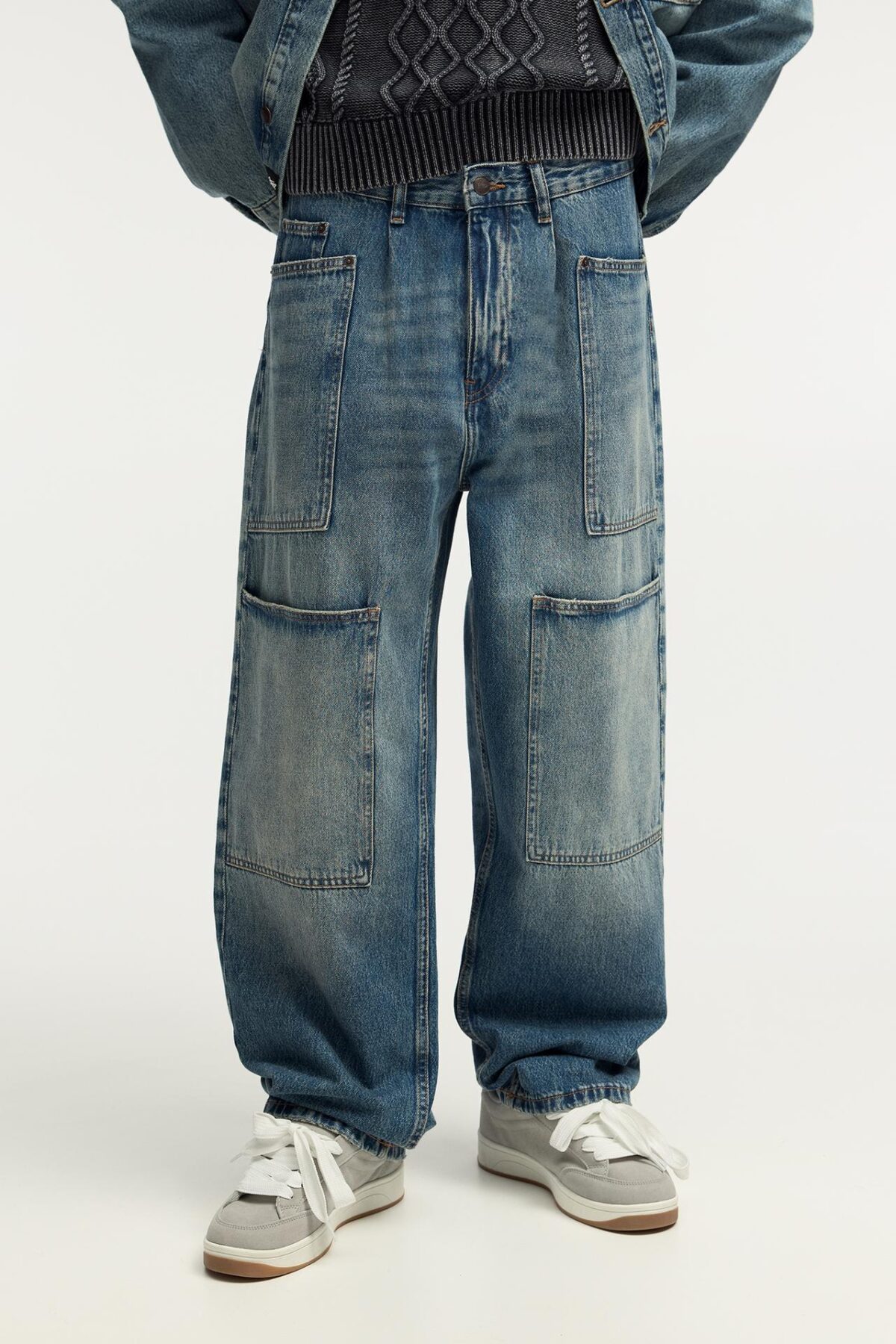 CARGO BAGGY JEANS