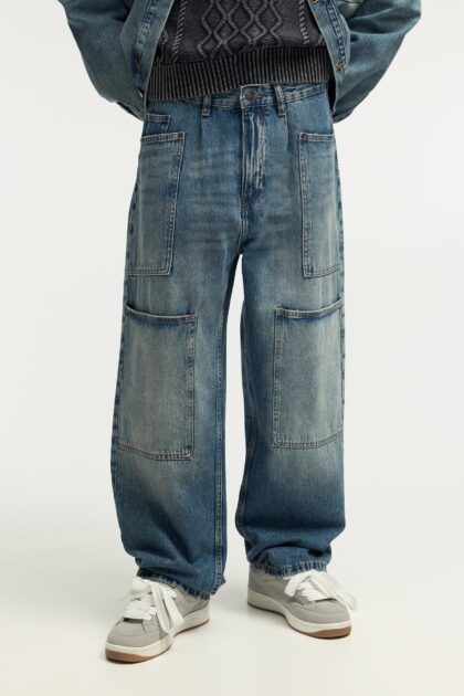 CARGO BAGGY JEANS