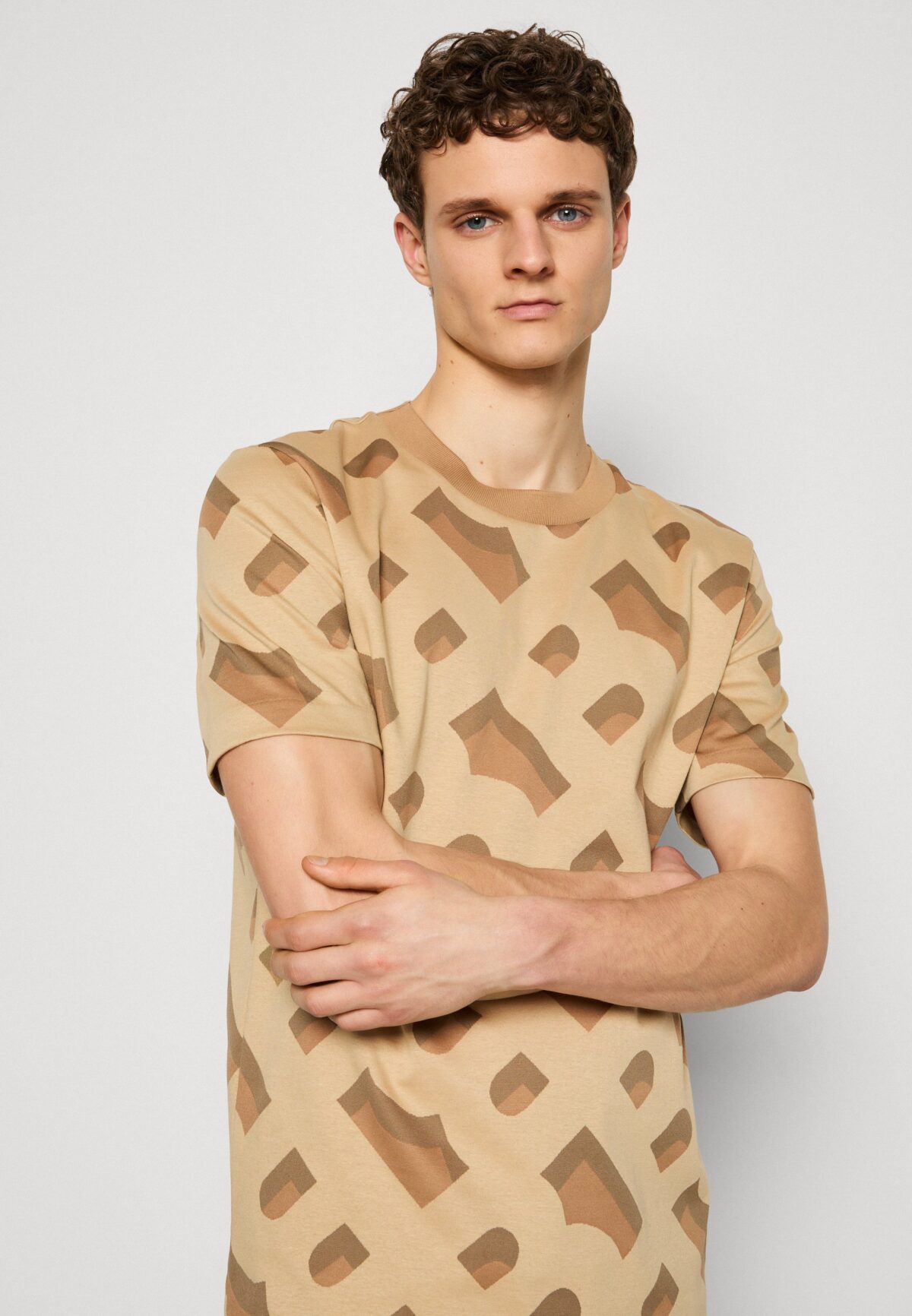 BOSS BIEGE COLOR CLASSIC T-SHIRT - Image 3