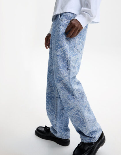 BAGGY MONOGRAM JEANS