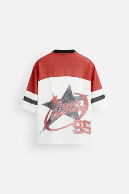 OVERSIZED RETRO FOOTBALL JERSEY MESH