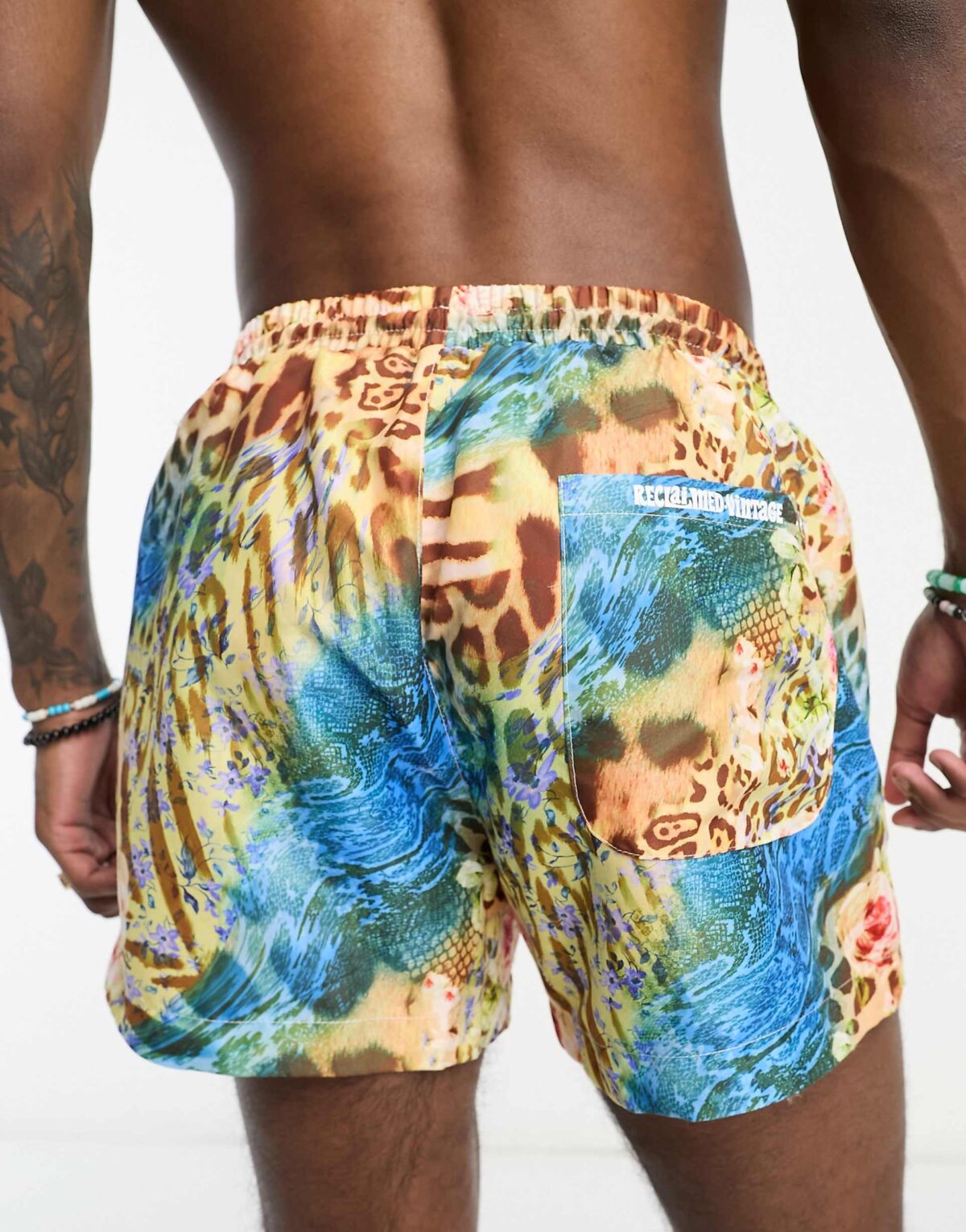 RECLAIMED VINTAGE SWIM SHORT - Image 2