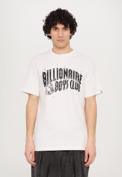 BBC WHITE ARCH LOGO RHINESTONE T-SHIRT WHITE