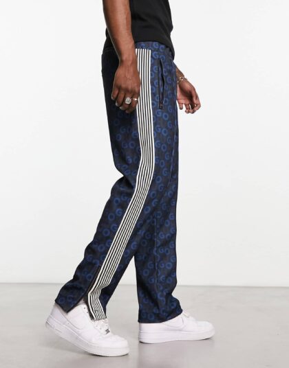 HUGO DATALAS LOGO RELAXED FIT TRACK PANTS