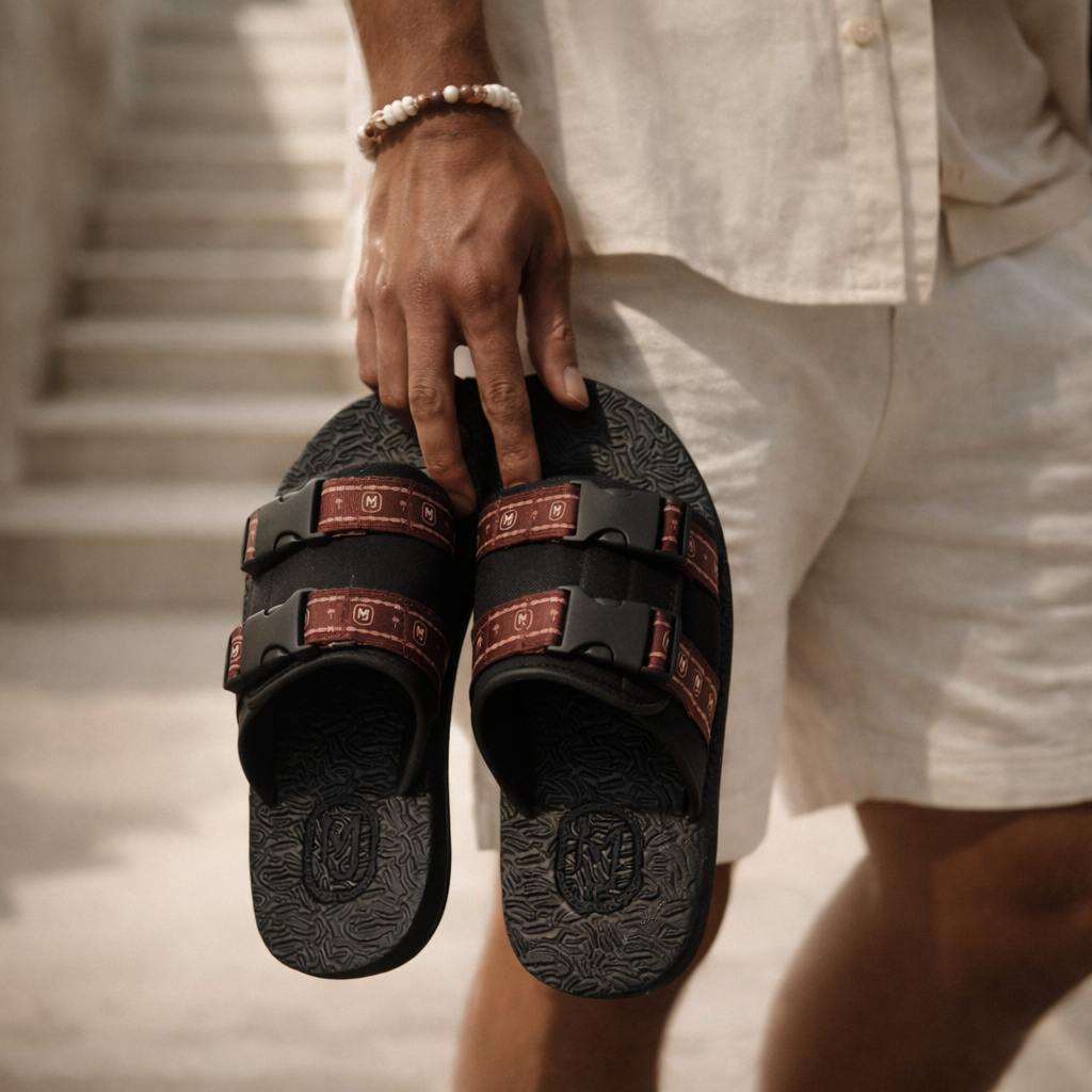 MARGJAY TECH SLIDE BURGUNDY - Image 3