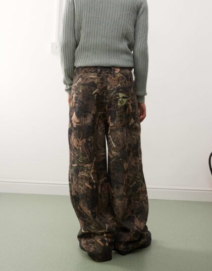 FLORAL PRINT BAGGY TROUSER