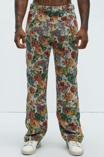 FLORAL TAPESTRY JEANS