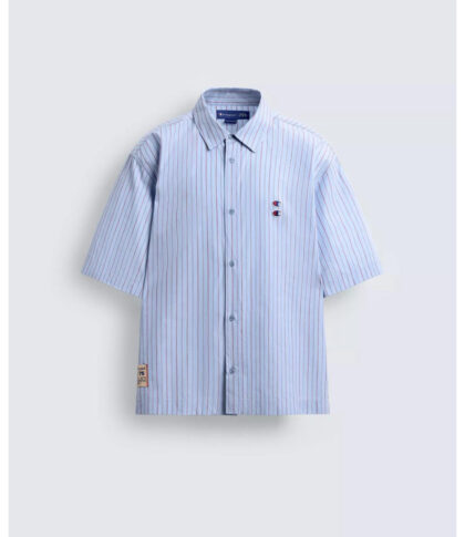 ZARA X CHAMPION STRIPE COTTON SHIRT