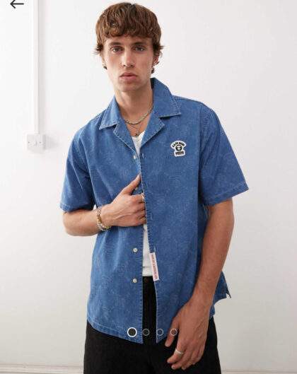 APE BY A BATHING APE DENIM SHIRT