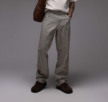 DICKIES RELAXED FIT STRIPPED JEANS