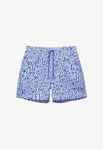 LETTER TEXT CLASSIC SWIM SHORT