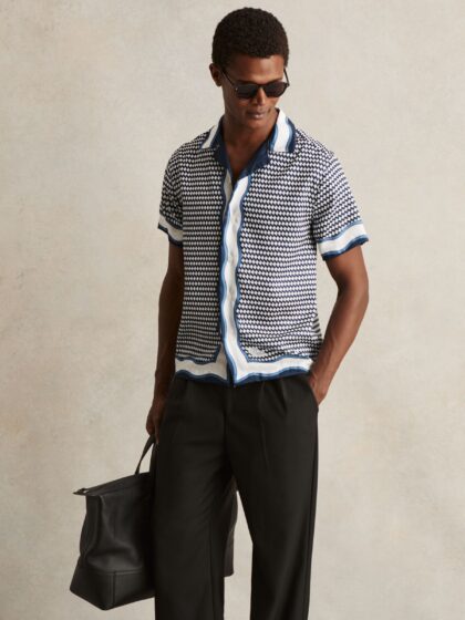 REISS CUBAN COLLAR SHIRT