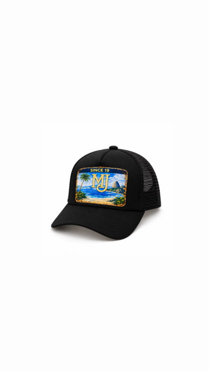MARGJAY® Coastline Trucker Cap — Black